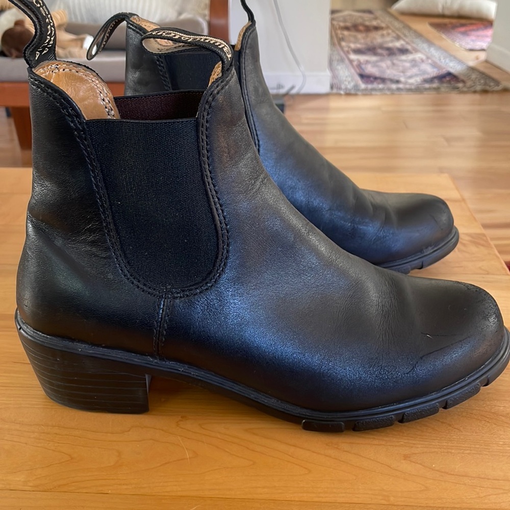 Blundtone boots,  gently used, women’s, 2 inch heel